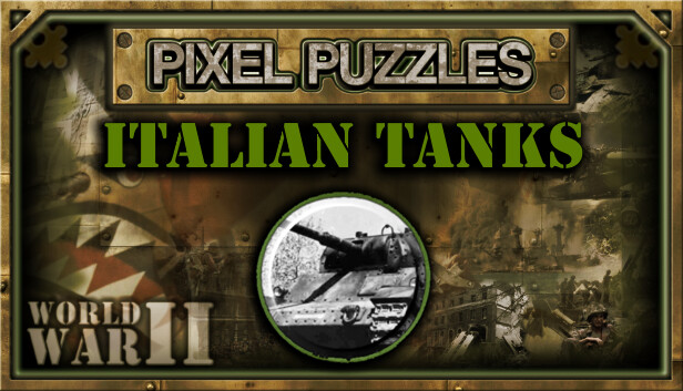 Pixel Puzzles WW2 Jigsaw - Pack: Italian Tanks