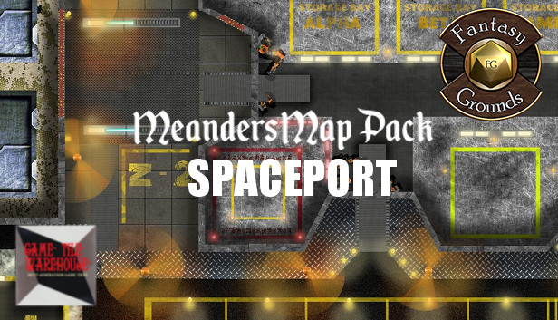 Fantasy Grounds - Meanders Map Pack: Spaceport (Map Pack)