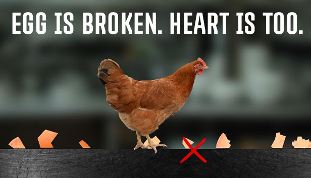 egg is broken. heart is too.