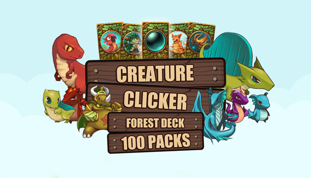 Creature Clicker - 100 Forest Deck Card Packs