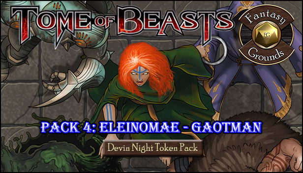 Fantasy Grounds - Devin Night: Tome of Beasts Pack 4 – Eleinomae–Goatman (Token Pack)