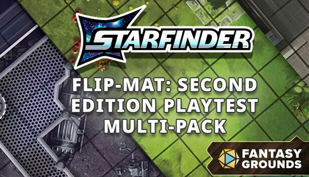 Fantasy Grounds - Starfinder Flip-Mat: Second Edition Playtest Multi-Pack