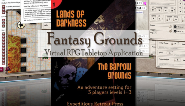 Fantasy Grounds - 4E: Lands of Darkness #1: The Barrow Grounds