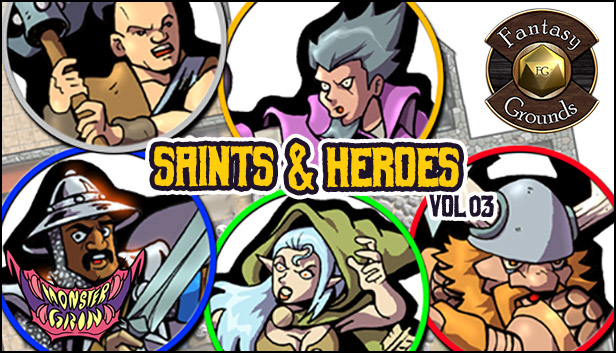 Fantasy Grounds - Saints & Heroes, Volume 3 (Token Pack)