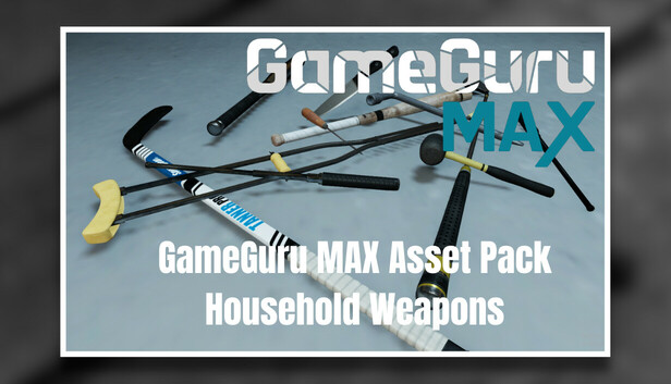 GameGuru MAX Modern Day Asset Pack - Household Weapons