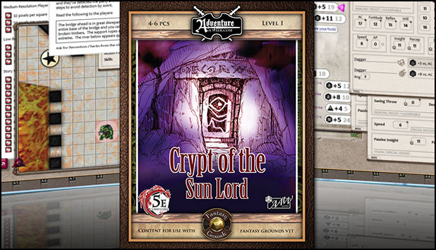 Fantasy Grounds - 5E: The Crypt of the Sun Lord