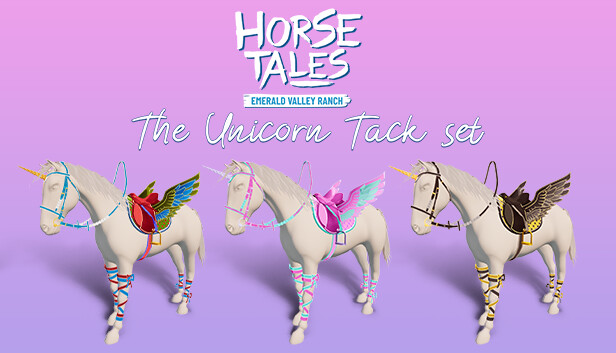 Unicorn Tack Set - Horse Tales: Emerald Valley Ranch