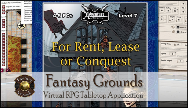 Fantasy Grounds PFRPG Compatible Adventure: B20 - For Rent, Lease or Conquest