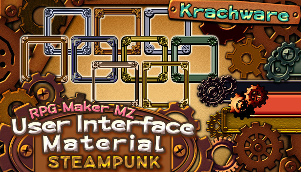 RPG Maker MZ - Krachware User Interface Material Steampunk