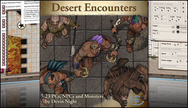 Fantasy Grounds - Desert Encounters (Token Pack)