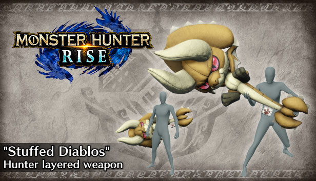 Monster Hunter Rise - Broń warstwowa łowcy „Wypchany Diablos” (młot)