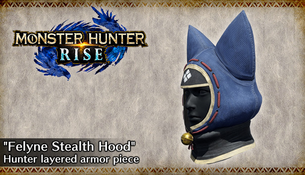 Monster Hunter Rise - Element pancerza warstwowego łowcy „Felini kaptur ukrycia”