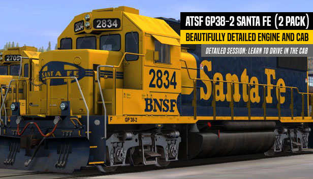 TANE DLC: ATSF GP38-2 Santa FE (2 Pack)