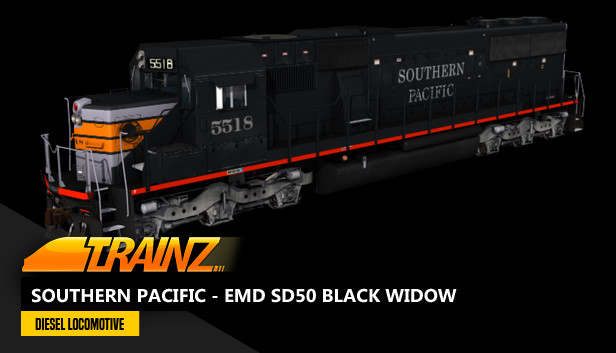 Trainz 2022 DLC - Southern Pacific - EMD SD50 Black Widow