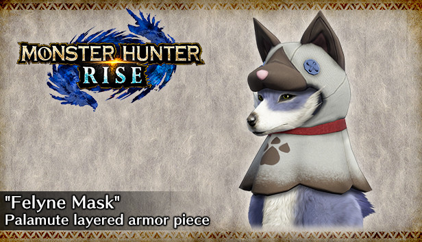 MONSTER HUNTER RISE - Element pancerza warstwowego kumpsa „Maska felina”