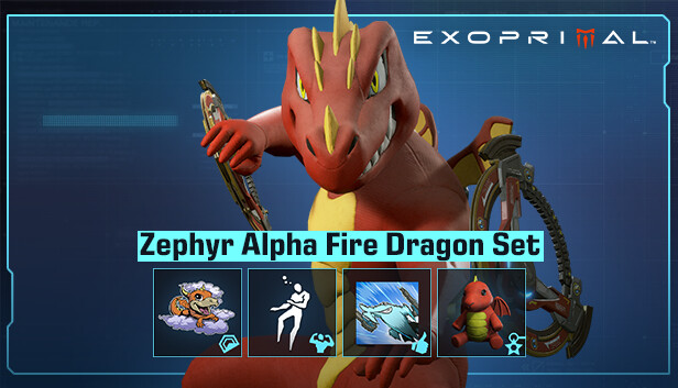 Exoprimal - Zestaw Ognisty Smok – Zephyr Alpha