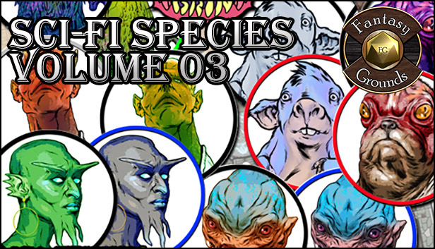 Fantasy Grounds - Sci-fi Species, Volume 3 (Token Pack)