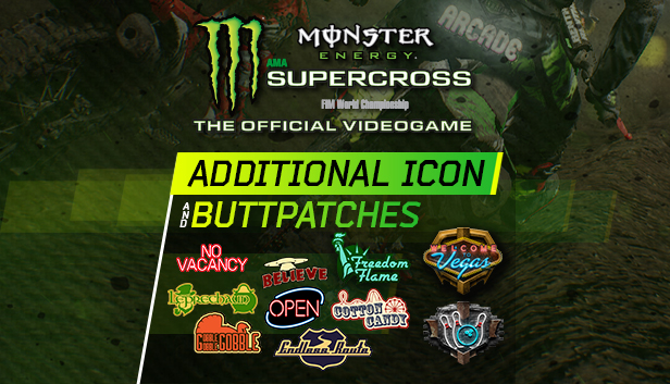 Monster Energy Supercross - Additional Icons & Buttpatches