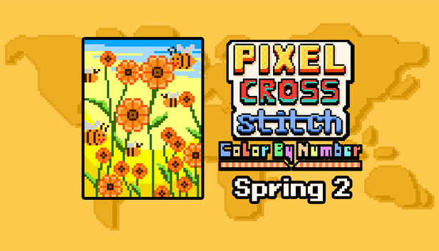 Pixel Cross Stitch - Spring Pack 2
