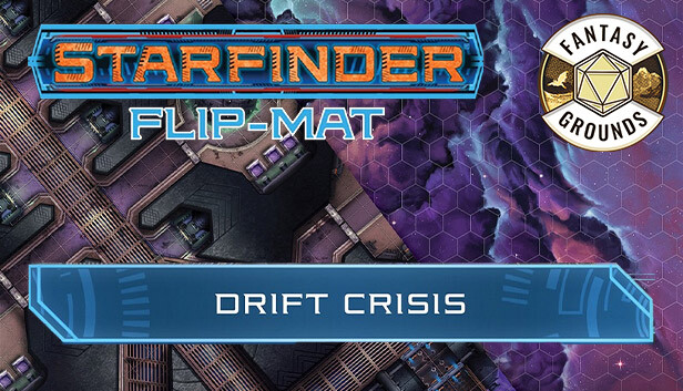 Fantasy Grounds - Starfinder RPG - Starfinder Flip-Mat - Drift Crisis