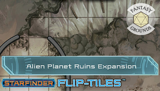 Fantasy Grounds - Starfinder RPG - Flip-Tiles - Alien Planet Ruins Expansion
