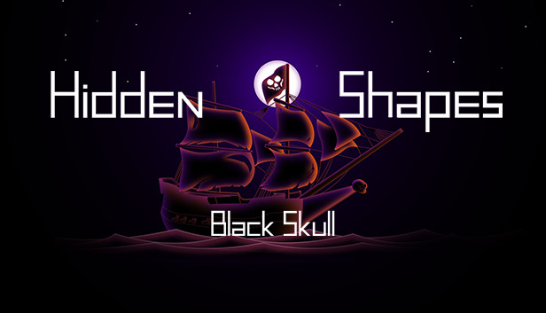 Hidden Shapes Black Skull - Jigsaw Puzzle Game