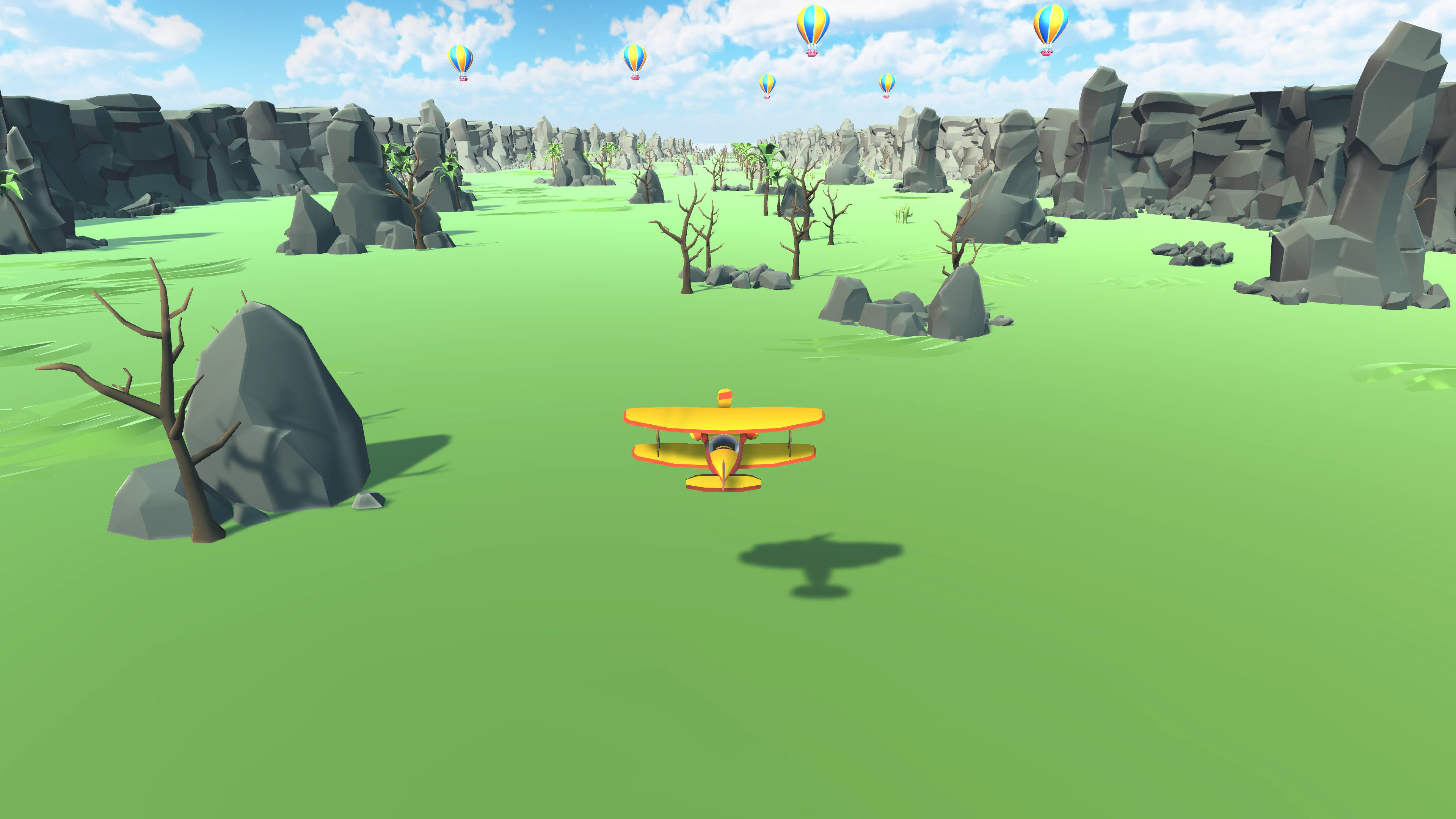 The Colorful Biplane