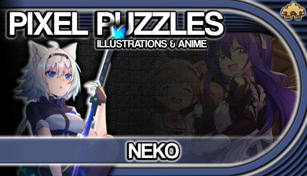 Pixel Puzzles Illustrations & Anime - Jigsaw Pack: Neko