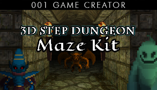 001 Game Creator - 3D Step Dungeon Maze Kit