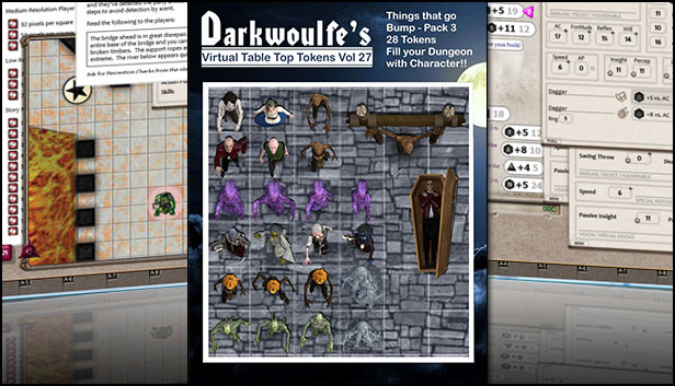 Fantasy Grounds - Darkwoulfe's Volume 27 - Things that go Bump Pack 3 (Token Pack)