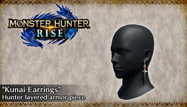 MONSTER HUNTER RISE - Element pancerza warstwowego łowcy „Kolczyki kunai”
