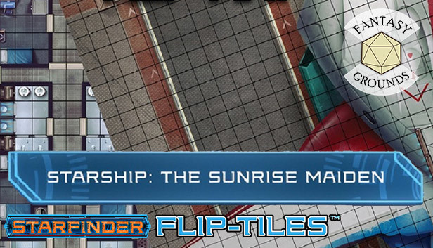 Fantasy Grounds - Starfinder RPG - Flip-Mat - Starship, The Sunrise Maiden