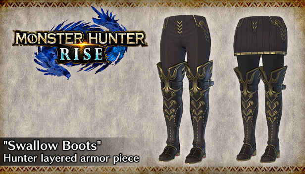 MONSTER HUNTER RISE - Element pancerza warstwowego łowcy „Jaskółcze buty”