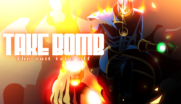 TAKE BOMB: The suit take off