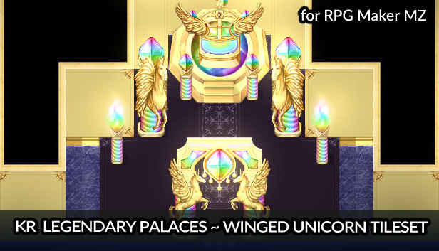 RPG Maker MZ - KR Legendary Palaces - Winged Unicorn Tileset
