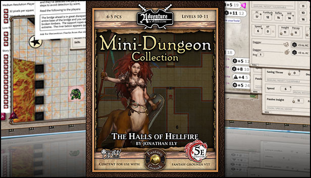 Fantasy Grounds - Mini-Dungeon #016: The Halls of Hellfire (5E)