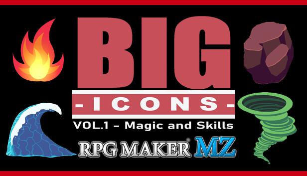 RPG Maker MZ - Big Icons Vol 1 - Magic and Skills