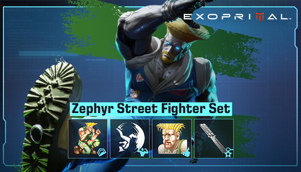 Exoprimal - Zestaw Street Fighter dla egzopancerza Zephyr