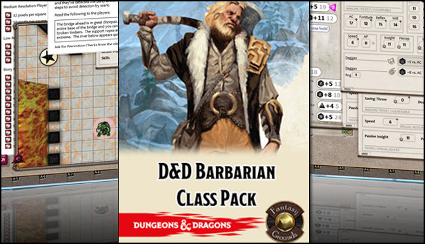 Fantasy Grounds - D&D Barbarian Class Pack