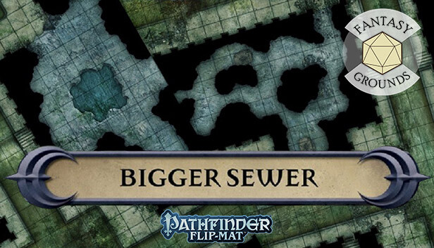 Fantasy Grounds - Pathfinder RPG - Pathfinder Flip-Mat - Bigger Sewer
