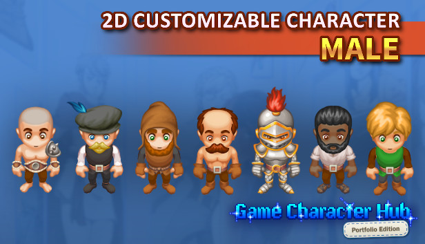 Game Character Hub PE: 2D Customizable Character - Male