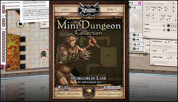 Fantasy Grounds -  Mini-Dungeon #002: Hobgoblin Lair (PFRPG)