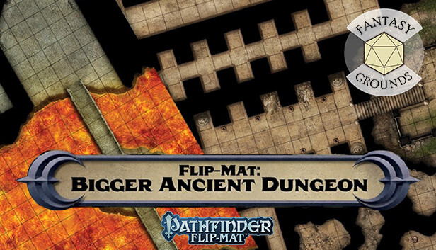 Fantasy Grounds - Pathfinder RPG - Pathfinder Flip-Mat: Bigger Ancient Dungeon