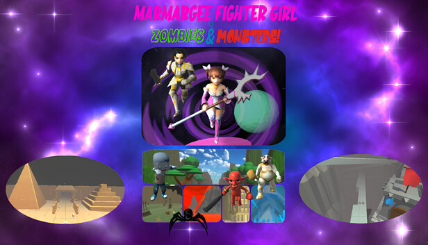 Marmargee Fighter Girl vs. Zombies & Monsters!