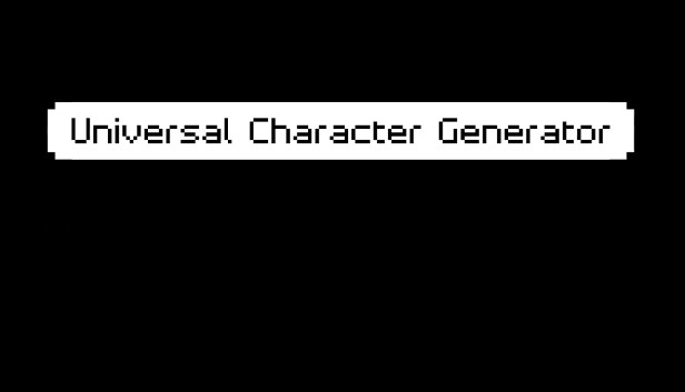 Universal Character Generator