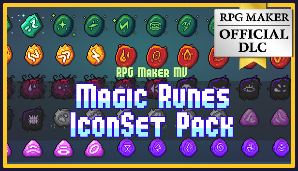 RPG Maker MV - MAGIC RUNES ICONSET PACK