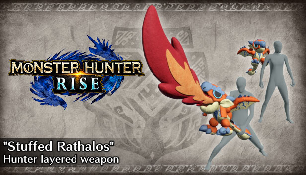 Monster Hunter Rise - Broń warstwowa łowcy „Wypchany Rathalos” (miecz dwuręczny)