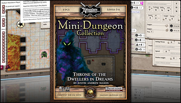 Fantasy Grounds - Mini-Dungeon #028: Throne of the Dwellers in Dreams (PFRPG)