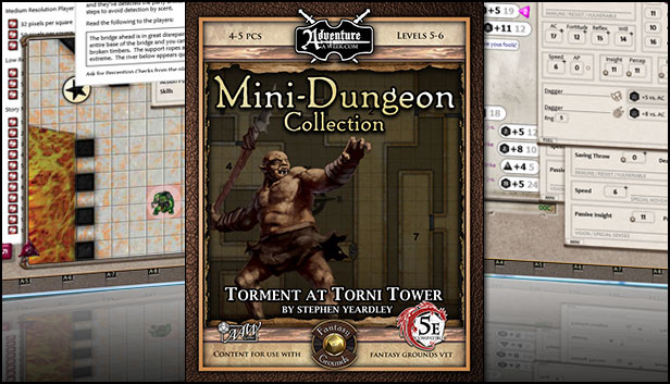 Fantasy Grounds - Mini-Dungeon #015: Torment at Torni Tower (5E)