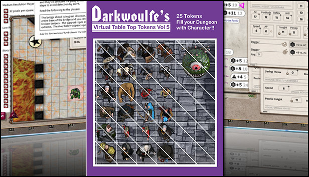 Fantasy Grounds - Top-Down Tokens - Darkwoulfe's Token Pack Vol 5